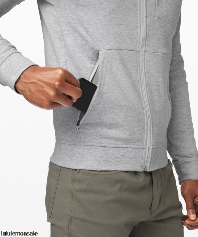 Lululemon Deutschland DELULU649 | Lululemon Deutschland Sea Salt City Sweat-Hoodie Mit Durchgehendem Reißverschluss